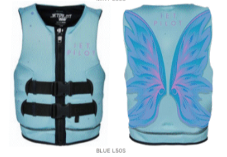 JETPILOT GIRLS WINGS YOUTH CAUSE NEO VEST - BLUE