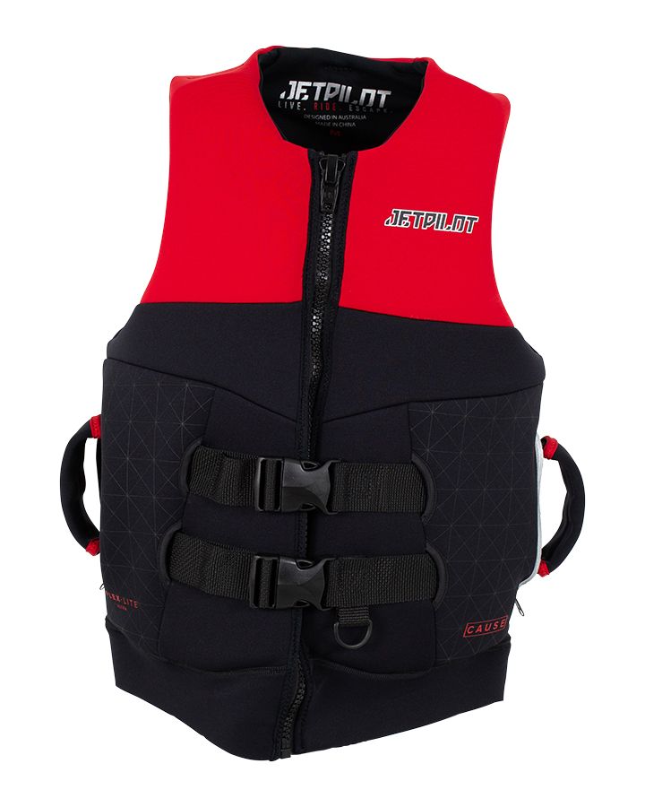 JETPILOT CAUSE MENS S-GRIP NEO VEST - RED - 2XL