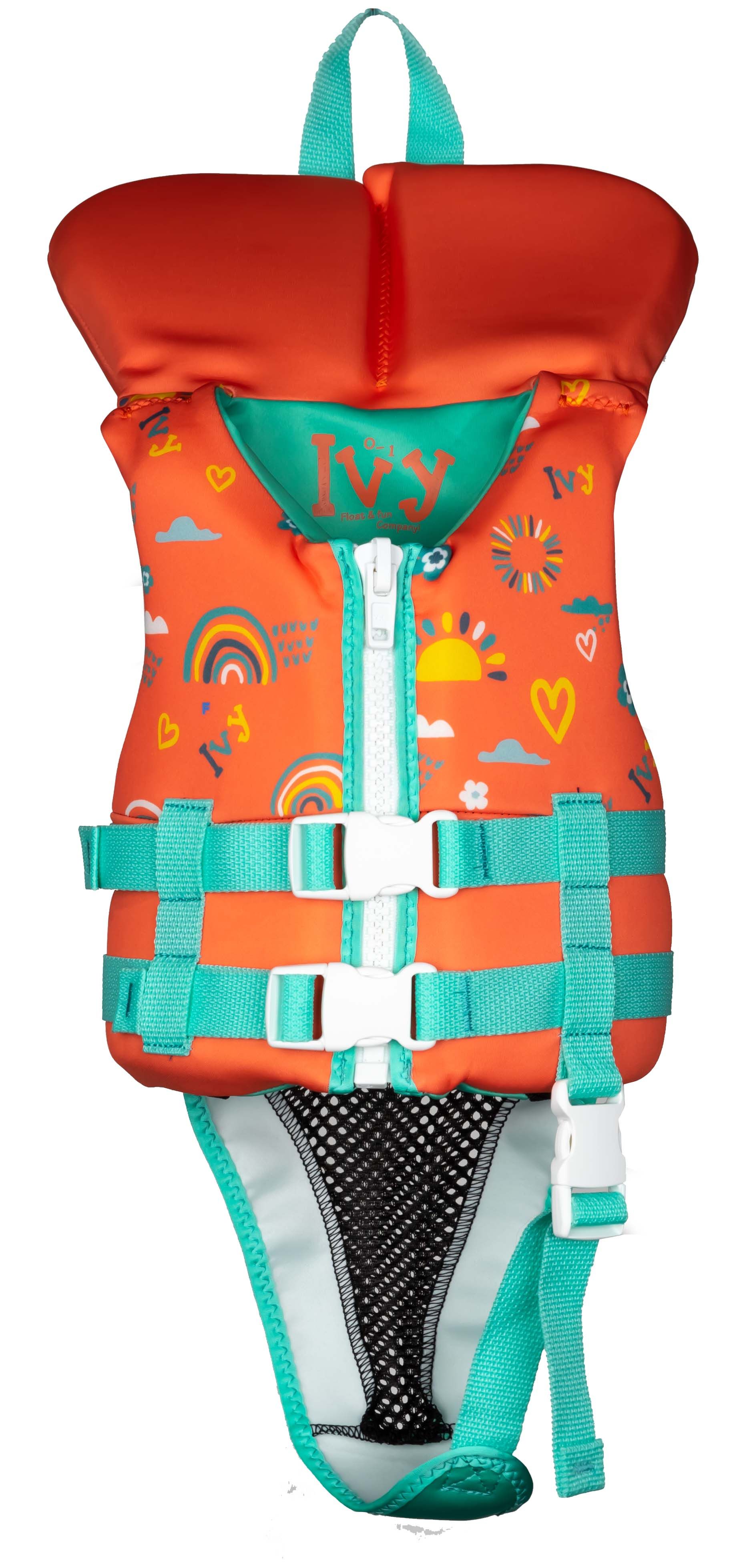 2023 IVY GIRLS VEST WITH COLLAR - JUST PEACHY