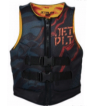 JETPILOT BOYS REX YOUTH CAUSE NEO VEST - BLACK  12-14
