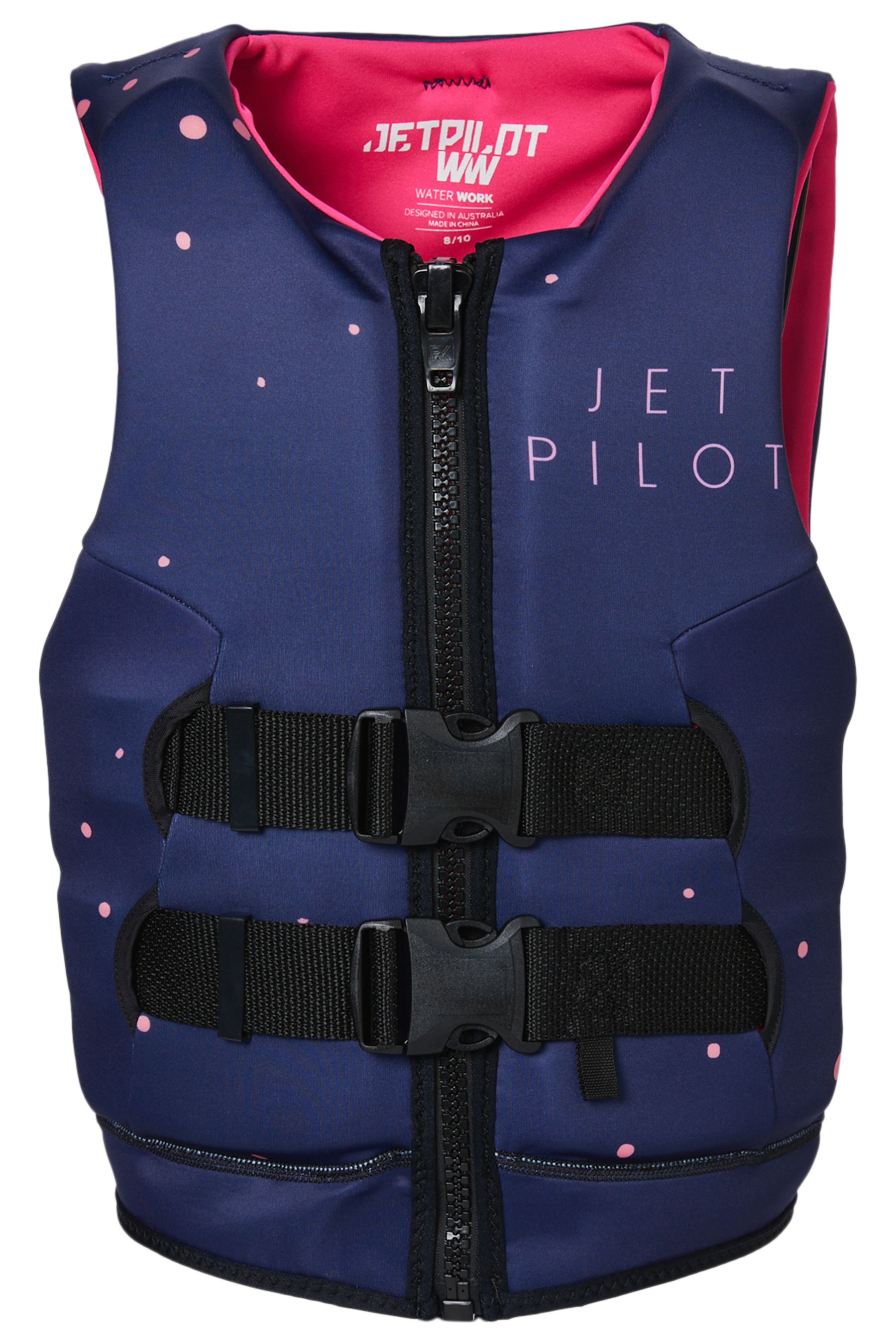 2023 JETPILOT GIRLS WINGS CAUSE NEO VEST - NAVY