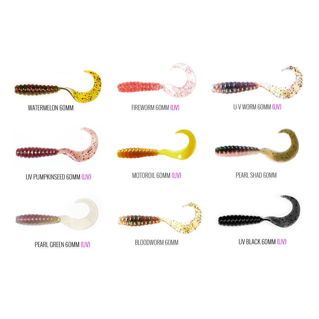 PRO LURE 60MM GRUBTAIL - PEARL SHAD