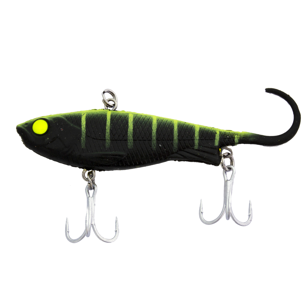 ZEREK FISH TRAP SOFT VIBE 95MM - GS1 - GREEN SUNSET (COLLO BLACK) *IN STOCK*