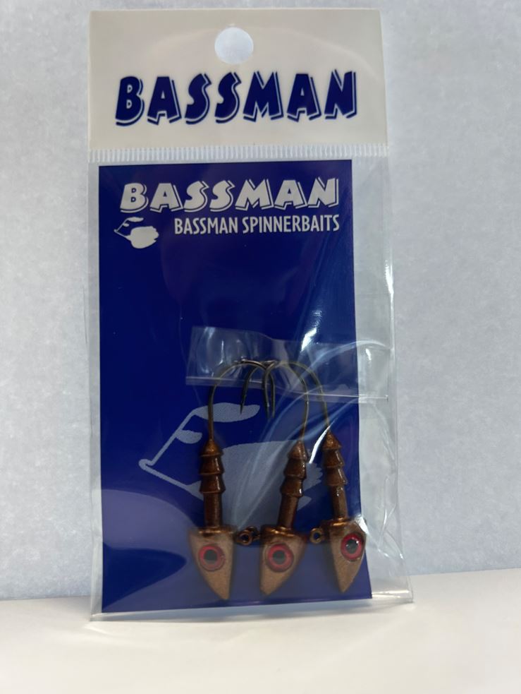 BASSMAN JIGHEADS - 7G BROWN