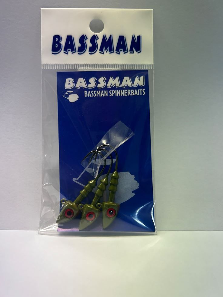 BASSMAN JIGHEADS - 7G GREEN
