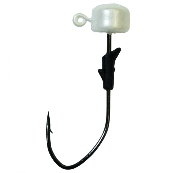 EAGLE CLAW LAZER SHARP FINESSE JIGHEAD 5PK  - 3/16oz  - WHITE