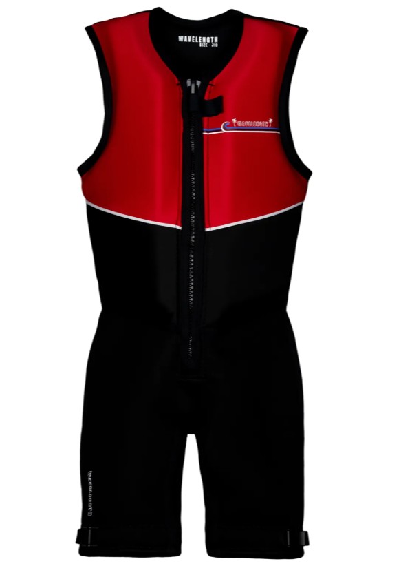 2026 WAVELENGTH JUNIOR BUOYANCY SUIT - BRIGHT RED